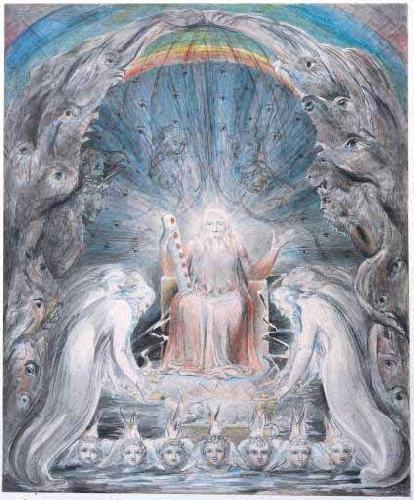 William Blake Four and Twenty Elders Casting their Crowns before the Divine Throne china oil painting image